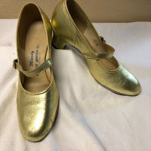Dance Shoes Gold Pumps